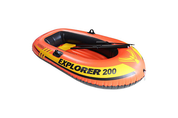 Лодка надувная EXPLORER 200 2-х местная (3уп+весл.+насос) (58-331)