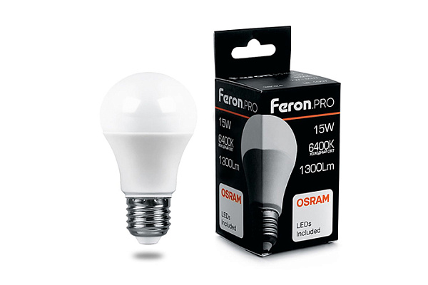 Лампа светодиодная OSRAM LB-1015 15W 230V E27 6400K груша 38037