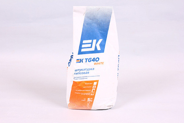Штукатурка гипсовая ЕК TG white 40  5кг (1/4)