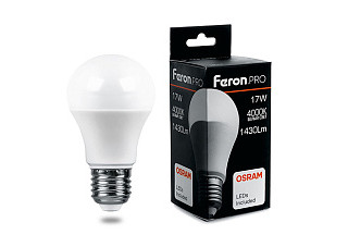 Лампа светодиодная OSRAM LB-1017 17W 230V E27 4000K груша 38039