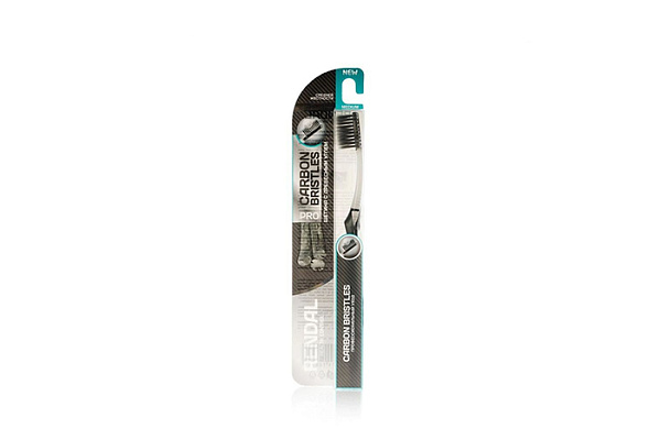 Зубная щетка RENDAL carbon bristles мягкая с углем (949)