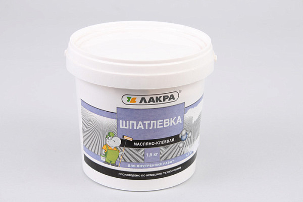 Шпатлевка ЛАКРА (1,5) масляно- клеевая
