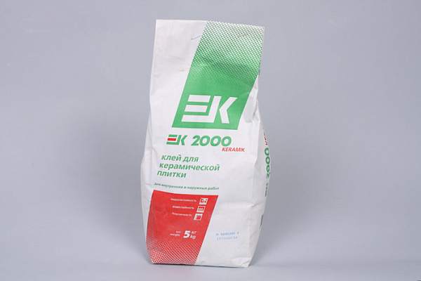 Клей для плитки ЕК 2000  5кг (1/6)