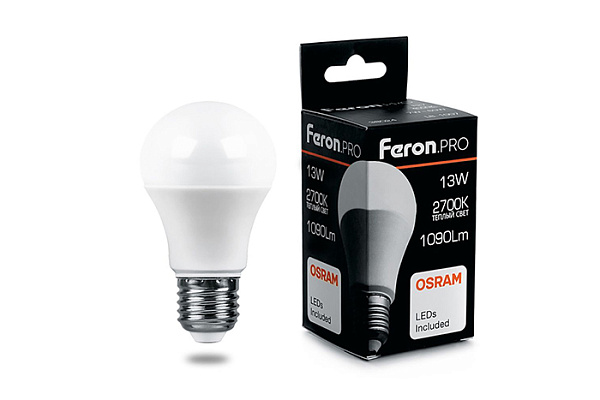Лампа светодиодная OSRAM LB-1013 13W 230V E27 2700K груша 38032