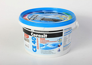 Затирка для швов ЦЕРЕЗИТ CЕ40/2 aquastatic белая 2кг 1046234