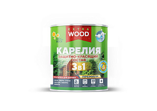 Защитно-красящий состав 3 в 1 FARBITEX PROFI WOOD EXTRA Карелия Белый (0,75л)