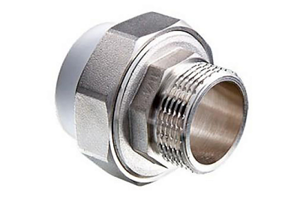 Муфта ППР разъемная ASPIPE НР 40х1_1/2" белый (уп. 25 шт.)