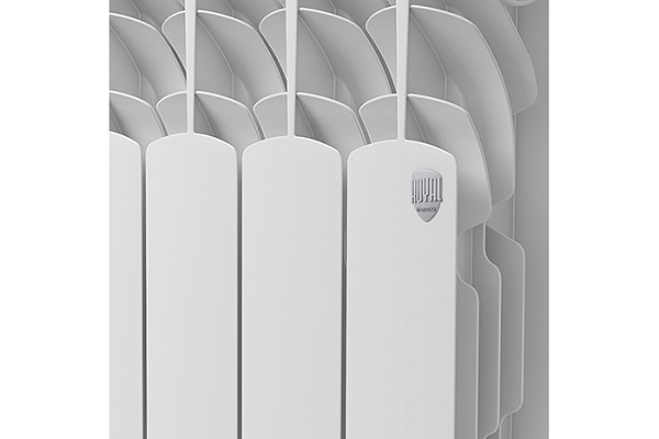 Радиатор Royal Thermo Revolution алюминий, белый (128вт, 350х80х4секц., 1,01кг)