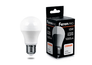 Лампа светодиодная OSRAM LB-1015 15W 230V E27 2700K груша 38035