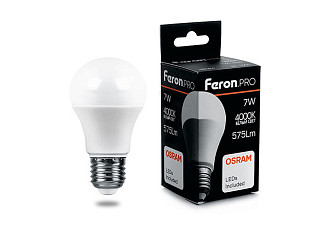 Лампа светодиодная OSRAM LB-1007 7W 230V E27 4000K груша 38024