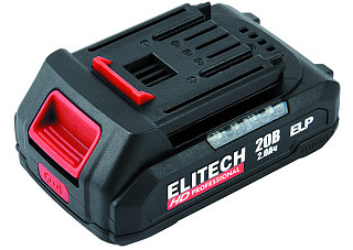 Аккумулятор ELITECH АКБ HD RCB 2020S ELP, 20В, 2,0Ач E0911.089.00