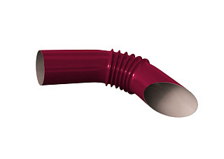 Отмет гнутый SOKROF RAL 3005 Красный (d=90мм)
