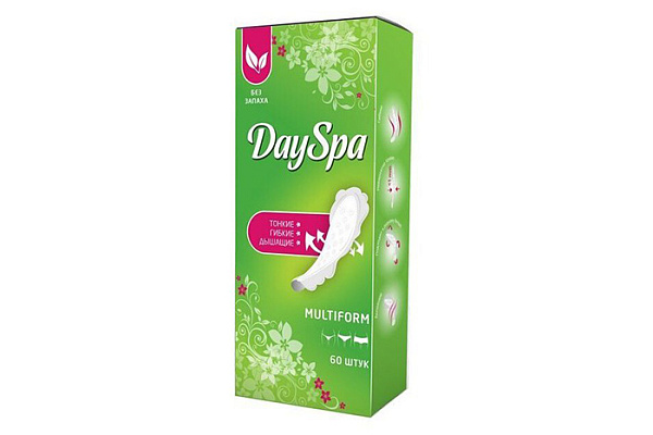 Прокладки ежедневные DAY SPA multiform air без отдушки женские гигиенические 60шт (001) (721) 
