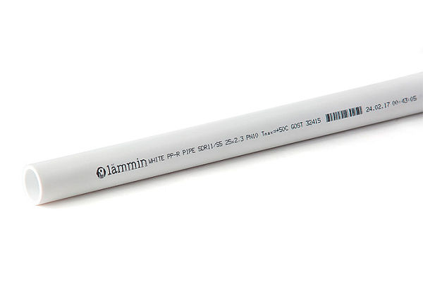 Труба ППР PN10 32х2,9 LAMMIN белый (60/4)