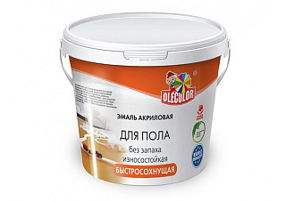 Эмаль акриловая для пола OLECOLOR желто-коричневый (2,5кг)