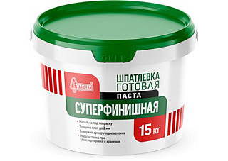 Шпатлевка полимерная СТАРАТЕЛИ готовая Суперфинишная паста 15кг