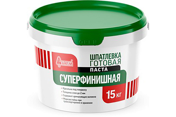 Шпатлевка полимерная СТАРАТЕЛИ готовая Суперфинишная паста 15кг