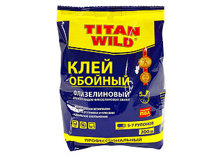 Клей обойный TITAN WILD флизелин 200гр пакет