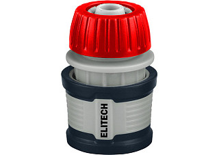 Соединитель ELITECH Garden HF 012WS пластиковый, быстросъемный с аквастопом 3/4" (1/30)