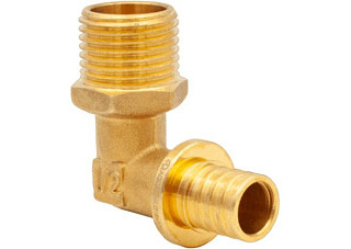 Уголок аксиальный AQUALINK 16мм х 1/2" нар, 2,2мм (01023) (1/10/150)