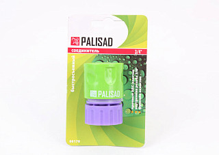 Соединитель PALISAD пластиковый быстросъемный для шланга 3/4" (66170) (1/288)