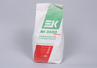 Клей для плитки ЕК 3000  5кг (1/6)