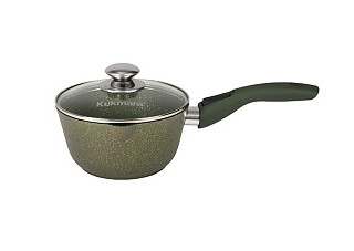 Ковш 1,5л с носиком, со съемн. ручк,стекл. кр, АП линия "Trendy style"(Malachite) г.Кукмор к0156tsml